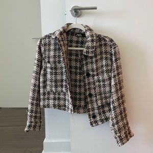 Zara Plaid Blazer- Size S